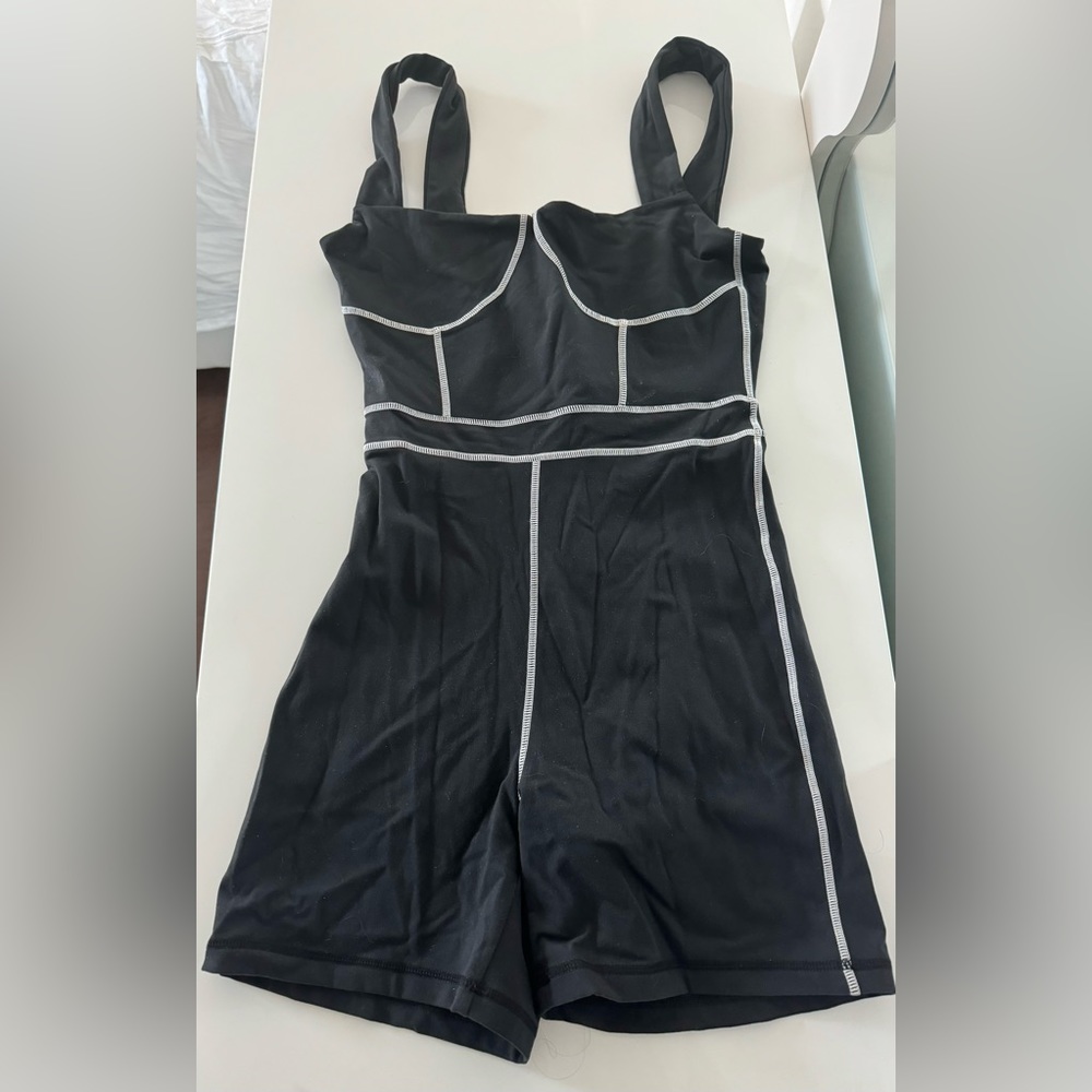 Weworewhat black short bodysuit